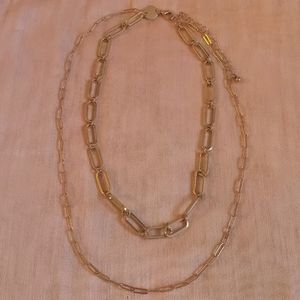 Double chain necklace
